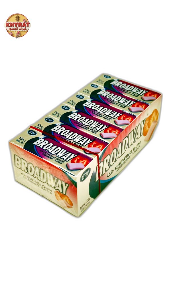broadway-strawberry-gum علكة برادواي فراولة - الصورة 1