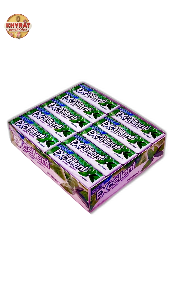 excellent-gum-green-mint علكة إكسلنت نعنع أخضر - الصورة 1