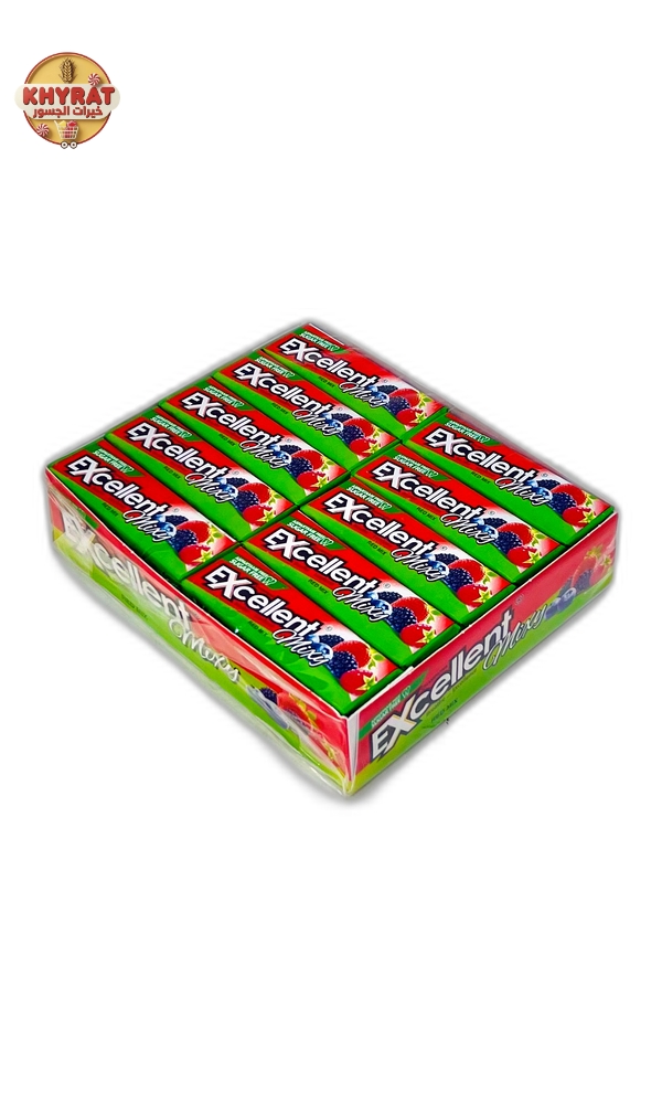 excellent-red-fruit-gum علكة إكسلنت فواكة حمراء - الصورة 1