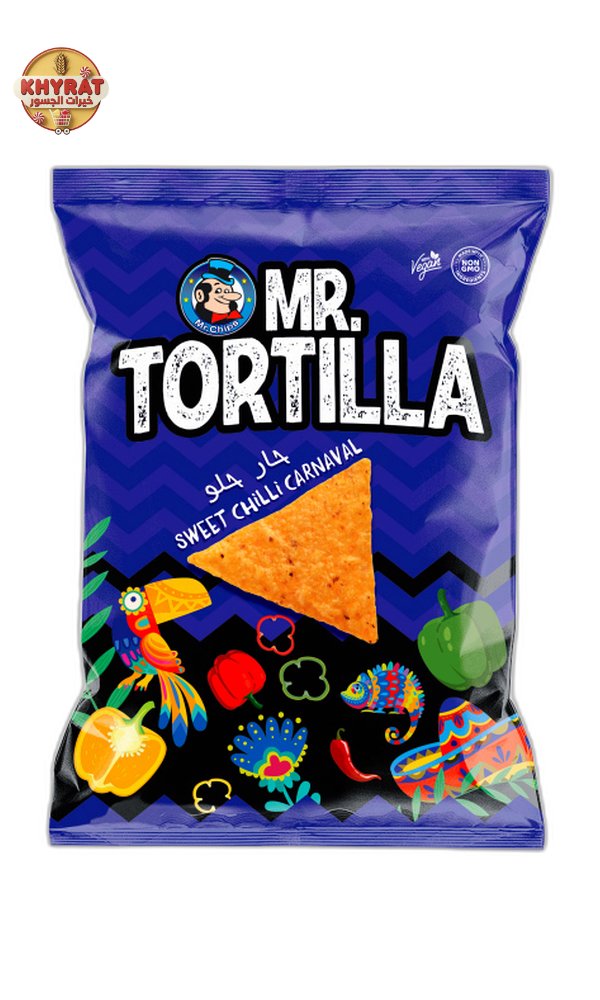 mr-chips-tortilla-hot-sweet مستر شيبس تورتيلا حار حلو - الصورة 1