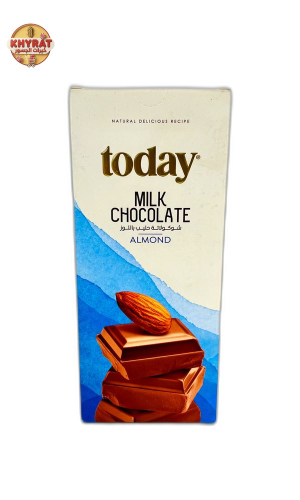 today-s-pistachio-chocolate-150g توداي لوح شوكولاتة حليب باللوز 150غ - الصورة 1