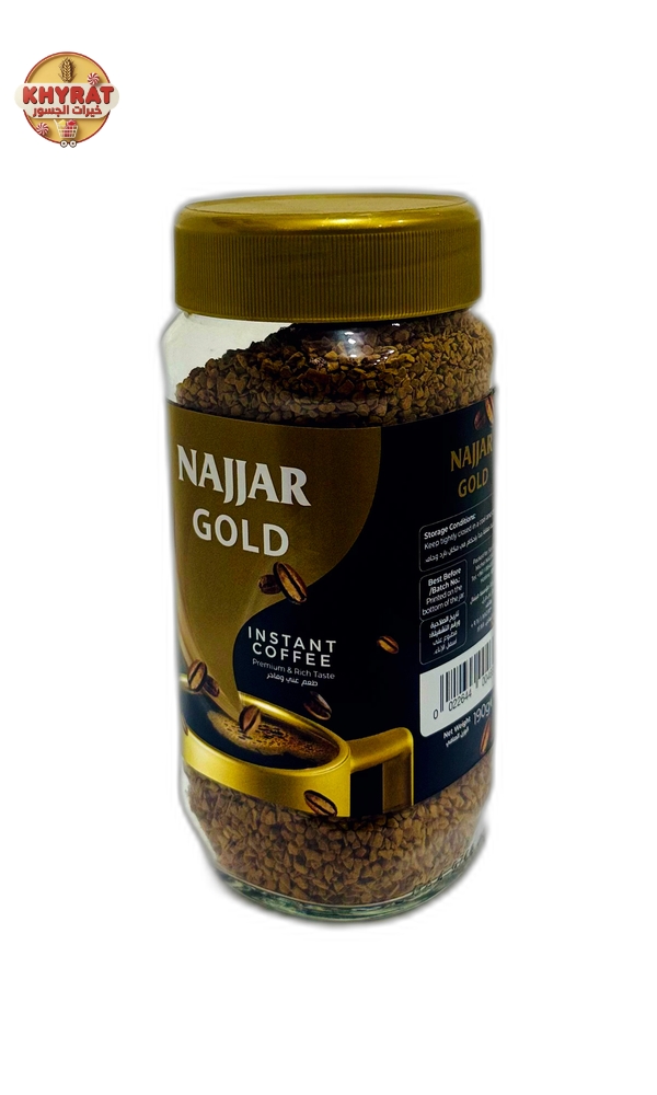 al-najjar-gold-coffee-glass-190g قهوة النجار جولد زجاج 190 غم - Image 1