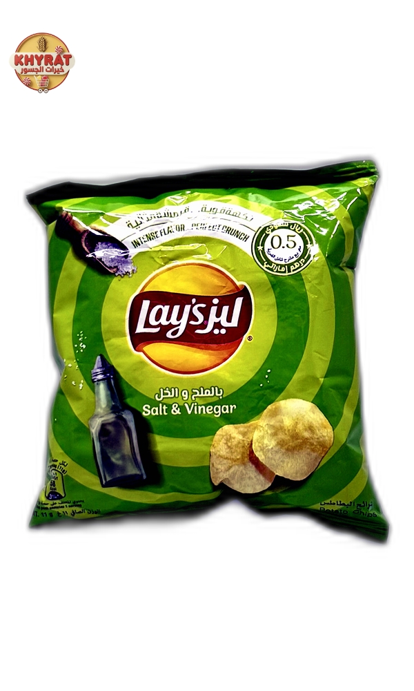 lay-s-salt-vinegar-11g ليز ملح و خل 10 قروش - Image 1