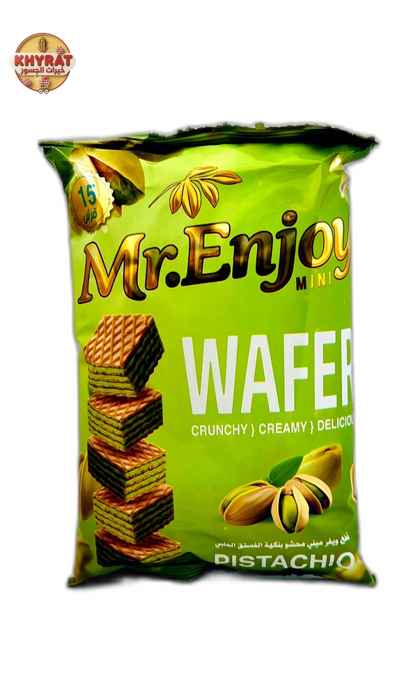 mr-enjoy-wafer-pieces-with-pistachios مستر انجوي ويفر قطع بالفستق الحلبي - Image 1