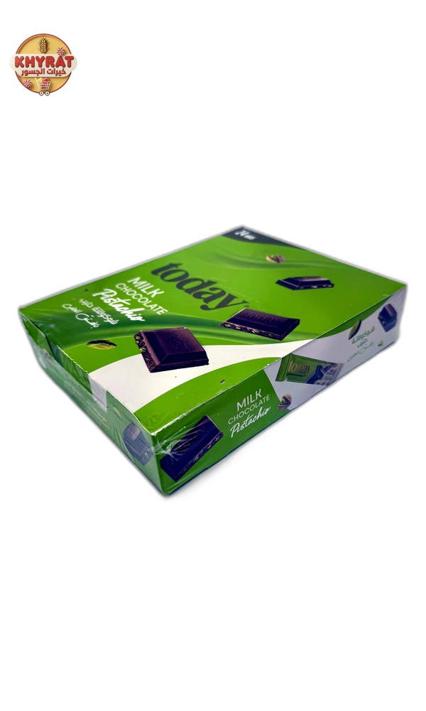 today-s-pistachio-chocolate-36g توداي شوكلاتة بالفستق الحلبي 36غم - الصورة 1