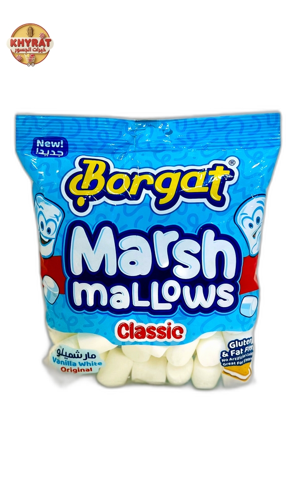 white-marshmallow-leaf-120g مارشملو بورقات ابيض 120 غم - Image 1